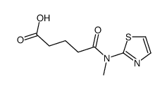 5-[methyl(1,3-thiazol-2-yl)amino]-5-oxopentanoic acid结构式