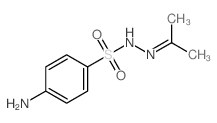 Benzenesulfonic acid,4-amino-, 2-(1-methylethylidene)hydrazide结构式