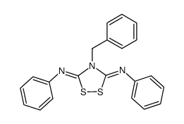 4-benzyl-3,5-diphenylimino-1,2,4-dithiazolidine结构式