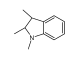 (2S,3S)-1,2,3-trimethyl-2,3-dihydroindole结构式