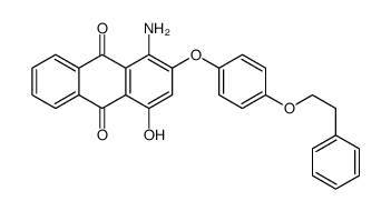 1-amino-4-hydroxy-2-[4-(2-phenylethoxy)phenoxy]anthraquinone Structure