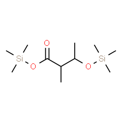 2-Methyl-3-[(trimethylsilyl)oxy]butanoic acid trimethylsilyl ester结构式