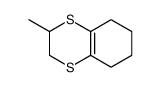 3-methyl-2,3,5,6,7,8-hexahydro-1,4-benzodithiine结构式