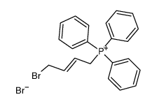 (trans-4-Bromo-2-butenyl)triphenylphosphonium Bromide Structure