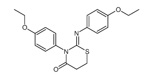 3-(4-ethoxy-phenyl)-2-(4-ethoxy-phenylimino)-[1,3]thiazinan-4-one结构式