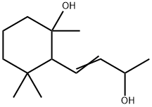 4-(2-Hydroxy-2,6,6-trimethylcyclohexyl)-3-buten-2-ol结构式