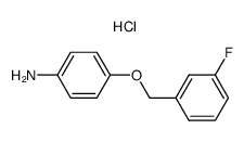 4-(3-fluoro-benzyloxy)-phenylamine hydrochloride Structure