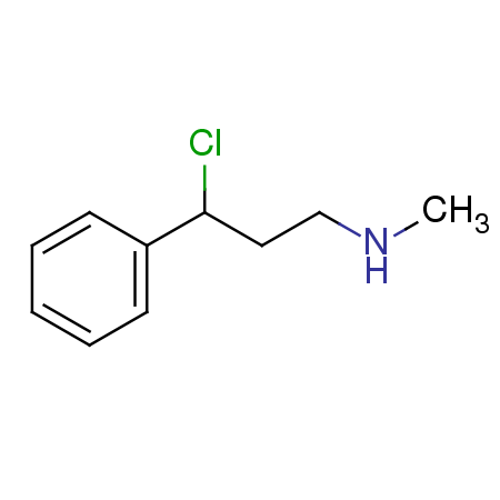 N-methyl-3-chloro-3-phenylpropylamine Structure