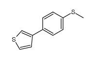 3-[4-(methylthio)phenyl]thiophene Structure