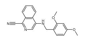 4-(2,4-Dimethoxy-benzylamino)-isoquinoline-1-carbonitrile结构式