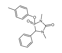 1,4-Dimethyl-2-(4-methylphenoxy)-3-phenyl-1,4,2-diazaphospholidin- 5-one-2-oxide Structure