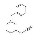 4-BENZYL-2-MORPHOLINEACETONITRILE structure