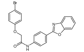 N-[4-(1,3-benzoxazol-2-yl)phenyl]-2-(4-bromophenoxy)acetamide结构式