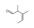 2,3-dimethylpent-3-enal结构式