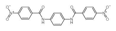 4-nitro-N-[4-[(4-nitrobenzoyl)amino]phenyl]benzamide Structure