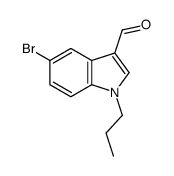 1H-Indole-3-carboxaldehyde,5-bromo-1-propyl-(9CI) Structure