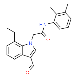 1H-Indole-1-acetamide,N-(2,3-dimethylphenyl)-7-ethyl-3-formyl-(9CI) picture