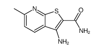 3-amino-2-carbamoyl-6-methylthieno[2,3-b]pyridine Structure