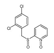 2-[(2,4-dichlorophenyl)methylsulfinyl]-1-oxidopyridin-1-ium结构式