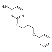2-(3-phenoxypropylsulfanyl)pyrimidin-4-amine structure