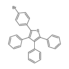 2-(4-bromophenyl)-3,4,5-triphenylthiophene Structure