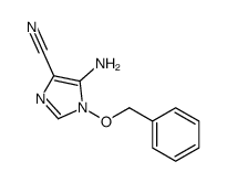 5-amino-1-phenylmethoxyimidazole-4-carbonitrile结构式