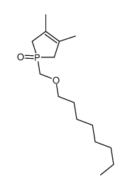 3,4-dimethyl-1-(octoxymethyl)-2,5-dihydro-1λ5-phosphole 1-oxide Structure