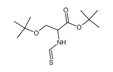 O-tert-Butyl-N-thioformyl-DL-serine tert-butyl ester结构式