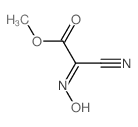 Acetic acid,2-cyano-2-(hydroxyimino)-, methyl ester structure