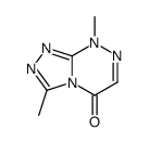 3,8-dimethyl-[1,2,4]triazolo[3,4-c][1,2,4]triazin-5-one结构式