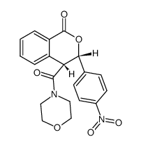 4-[3-(4-nitro-phenyl)-1-oxo-isochroman-4-carbonyl]-morpholine结构式