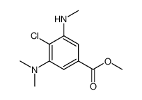 4-Chloro-3-dimethylamino-5-methylamino-benzoic acid methyl ester Structure