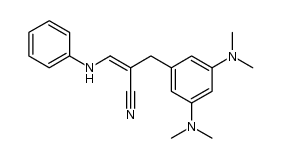 α-(anilinomethylene)-3,5-bis-(dimethylamino)hydrocinnamonitrile结构式