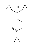 1,5,5-tricyclopropyl-5-hydroxy-pentan-1-one结构式