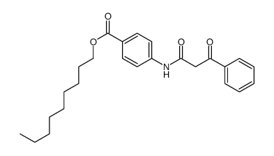 nonyl 4-[(3-oxo-3-phenylpropanoyl)amino]benzoate结构式