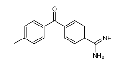 4-(4-methylbenzoyl)benzenecarboximidamide结构式