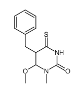 5-benzyl-6-methoxy-1-methyl-4-thioxo-tetrahydro-pyrimidin-2-one结构式