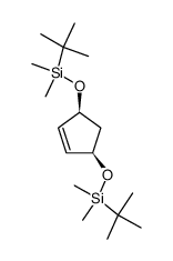 cis-1,4-Bis(t-Butyldimethylsilyl)cyclopent-2-ene-1,4-diol Structure