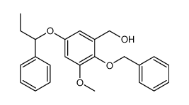 [3-methoxy-2-phenylmethoxy-5-(1-phenylpropoxy)phenyl]methanol Structure