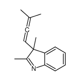 2,3-dimethyl-3-(3-methylbuta-1,2-dienyl)indole Structure