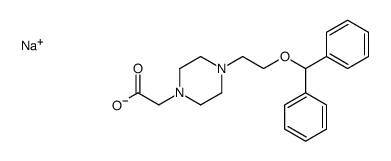 sodium,2-[4-(2-benzhydryloxyethyl)piperazin-1-yl]acetate Structure