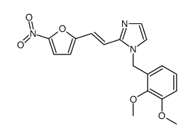 1-(2,3-Dimethoxy-benzyl)-2-[(E)-2-(5-nitro-furan-2-yl)-vinyl]-1H-imidazole结构式