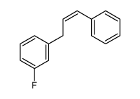 1-fluoro-3-(3-phenylprop-2-enyl)benzene结构式