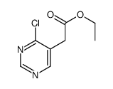 Ethyl 2-(4-chloropyrimidin-5-yl)acetate Structure