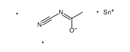 N-cyano-N-trimethylstannylacetamide Structure