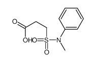 3-[methyl(phenyl)sulfamoyl]propanoic acid结构式