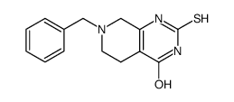7-benzyl-2-thioxo-2,3,5,6,7,8-hexahydro-1H-pyrido[3,4-d]pyrimidin-4-one结构式