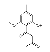 1-(2-hydroxy-6-methoxy-4-methylphenyl)butane-1,3-dione结构式