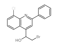 4-Quinolinemethanol,a-(bromomethyl)-8-chloro-2-phenyl- Structure