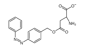(2S)-2-amino-4-oxo-4-[(4-phenyldiazenylphenyl)methoxy]butanoate结构式